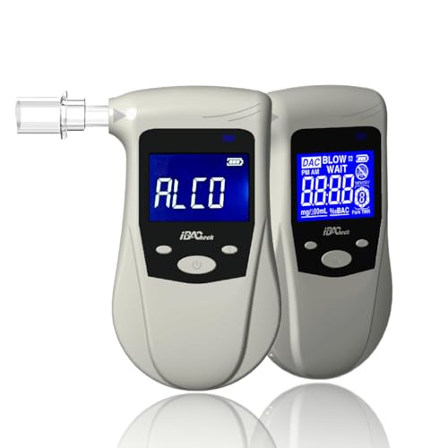 Image of Breathalyzer Rechargeable Battery, 10 Memories & can Last 250 Tests After Fully Charged. 4 Default Unit Setting (White 168X)