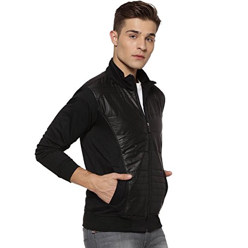Image of CAHOOT Men's Quilted Puffer Regular Fit Bomber Jacket For Winter Wear | Hooded Collar | Full Sleeve | Zipper | Casual Jacket For Men | Western Stylish Jacket For Men
