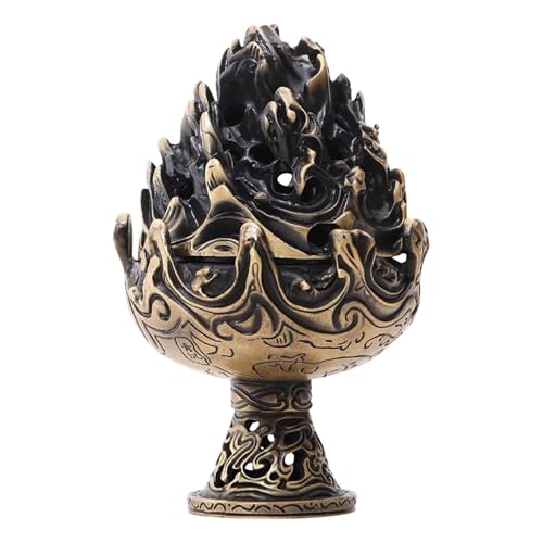 Metal Incense Stove,Alloy Small Vintage Classic Chinese Censer - Censer Incense Burner - for Home Meditation Yoga Room Outdoor Patio Ceremony Country Hotel Church Temple Aromatherapy Friends