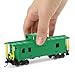 C8763 1 Unit Painted 1:87 HO Scale 36' Wide Vision Caboose Wagons Model Railway (Green)