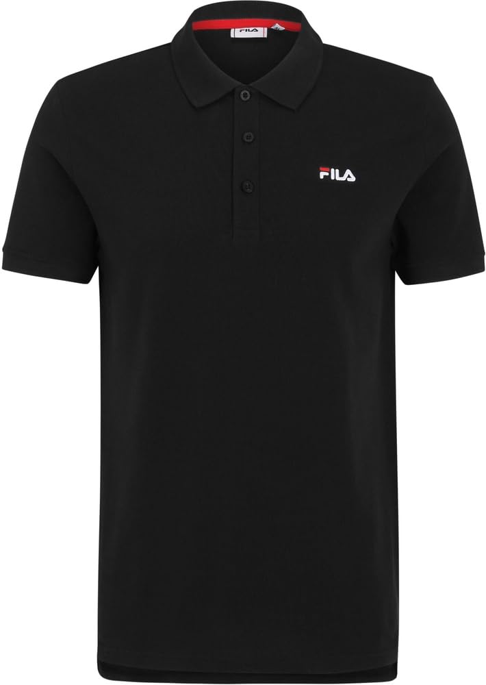 Fila Men's Black Sunchon Polo Shirt - Polo Shirts - L - Tops