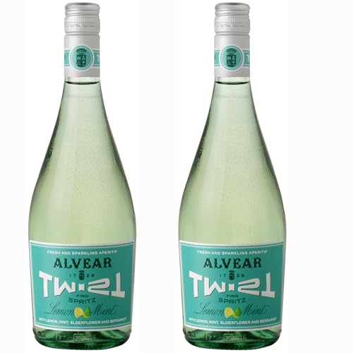 Bodegas Alvear - Vino Blanco Twist Alvear Spritz | Montilla-Moriles D.O. | 5,5% vol. | Aromas afrutados y florales | Fresco y ligero | Variedad Pedro Ximénez | Pack 2 botellas 75cl