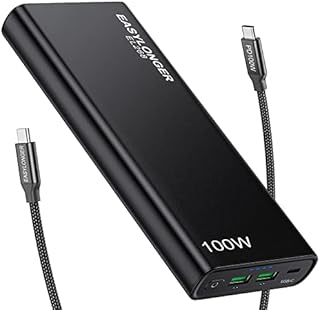 EASYLONGER Laptop Power Bank, 26800mAh PD 100W Power Delivery Type C Portable Laptop Charger, QC 3.0 External USB-C Battery Pack for MacBook Pro, iPad, iPhone, Samsung, Switch, Steam Deck and more