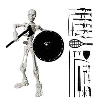 Reflimand Skeleton Toy | with Multiple Accessories Action Small Poseable Skeleton - Realistic Movable Joints Model Statue for Christmas Collection Shelves Desks Party Game Role-Playing