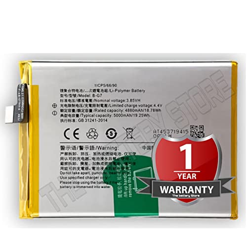 Image of THE BATTERY STORE Original Battery B-G7 for Vivo Y12, Vivo Y15, Y17, Z1 Pro & U10 Battery with 1 year warranty and high capacity battery backup. Carefully check your phone model and purchase.(FOR VIVO B-G7)
