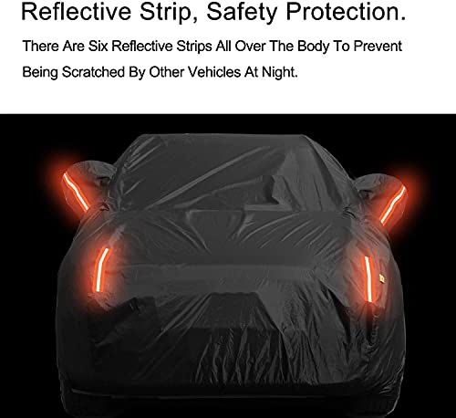 Image of UV Protection SUV Car Cover Windproof Dustproof Scratch Resistant Outdoor Universal Full Car Covers for SUV M