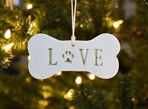 Miniatura 4 de LOVE Dog Christmas Ornament, Dog Ornament, Dog Bone Ornament, Christmas Pet Ornament, Holiday Gift for Dog Lovers, Dog Gift