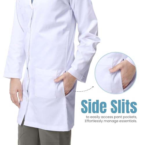NY Threads Professional Lab Coat for Men Long Sleeve Medical Coat3
