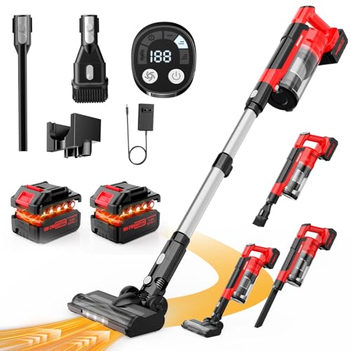 60KPa Cordless Vacuum Cleaner for Home, 700W Brushless