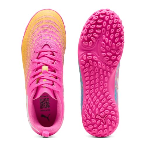 Botas de fútbol PUMA Future 9 Play TT JR rosa para césped artificial infantil 3