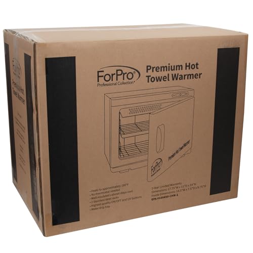 Chauffe-serviettes UV 24 serviettes ForPro résistant à la rouille