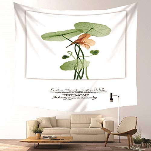 Daesar Wandteppich Psychedelic, Tapisserie Wandteppich 200x200CM Wandbehang Fantasy Blume mit Buchstaben Muster Wall Hanging Hippie Tapestry