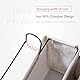 Qanye 2 Stücke Bett Organizer zum Einhängen, Hängetasche Organizer, Multifunktionale Bett Tasche, Bett Organizer, Betttaschen, für Büro, Küche und Schlafzimmerbett Verwendet (Beige)