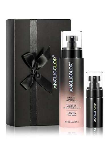 Anglicolor opaco spray fissante make up,setting spray,formazione di una pellicola ad asciugatura rapida in 15 secondi,nebbia ultra-fine,controllo dell'olio,trucco che dura fino a 16 ore (190ml)