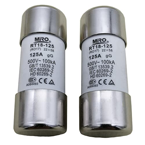 Fusible 22x58 RT18-125 protégeant vos moteurs industriels contre les courts-circuits 100kA