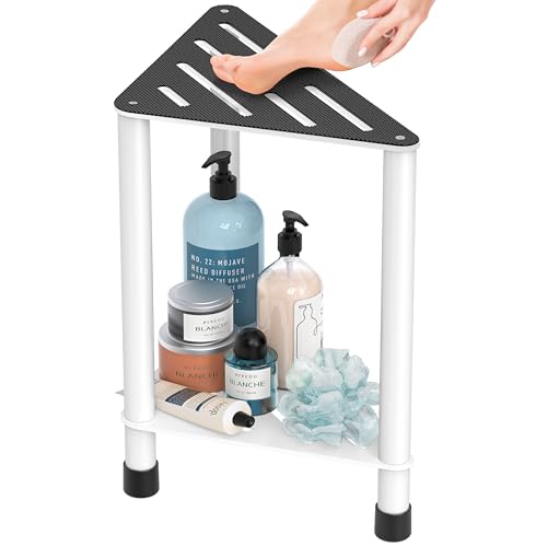 LarFaFa Stainless Steel Shower Stool for Inside Shower, 15.4'' H