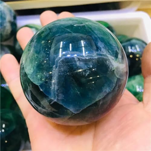 Fluorite Quartz Crystal Ball Home Decoration Cut Polishing 1pc Ornaments (Size : 5-6cm)