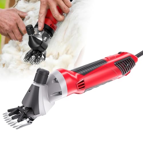 Tondeuse moutons électrique 1000W portable avec câble 5m et 6 vitesses