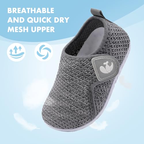Image of FEETCITY Boys Girls Water Shoes Kids Aqua Socks Quick Dry Barefoot for Beach Swimming Pool