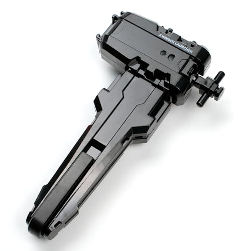 X String Launcher, X Winder Launcher with Grip, Two Launch Mode, Battling Gyro Accessories(Black)