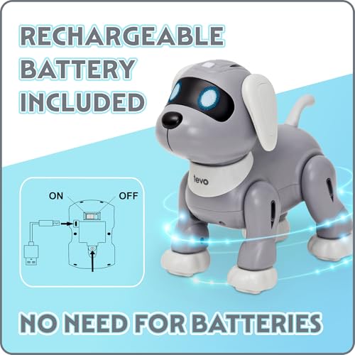 TEVO Robot Dog - Remote Control Dog Toy For Kids - Dancing, Singing, Smart Stunt Dog - Interactive Robotic Pet For Boys or Girls Age 3 + - Image 5