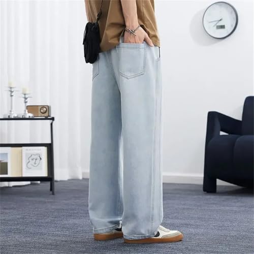 Men's Summer Baggy Cargo Straight Jeans Oversize Straight Denim Pant Streetwear Pants4