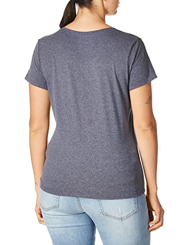 Hanes-Womens-Short-Sleeve-V-Neck-Graphic-T-Shirt