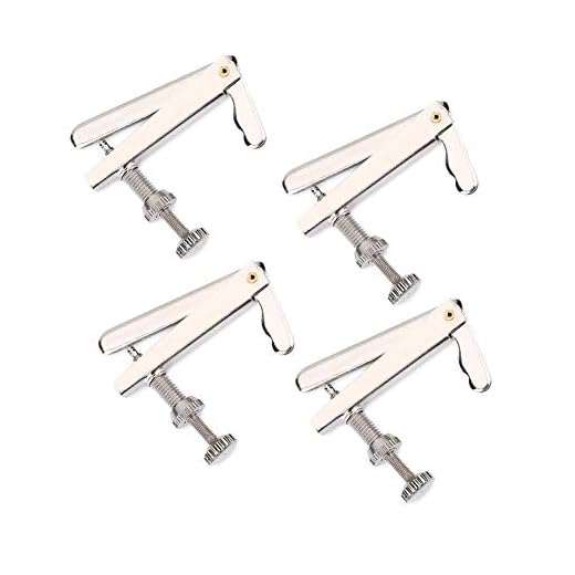 Bnineteenteam Ajustador de sintonizadores de Violonchelo de 4 Piezas, ajustadores de Cuerda de Metal Ajustador Fino de violoncelo para Violonchelo de 3/4 4/4 Afinador Cello