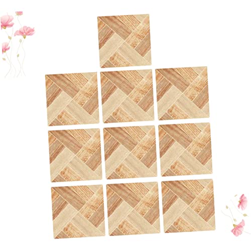 DIYEAH 10 Piezas Azulejo De Cristal Pegatinas Azulejos De Mosaico Autoadhesivo Protector Contra Salpicaduras Adhesivo Ser Pegar Azulejos Para Baño Etiqueta De La Pared Del Hogar Piso