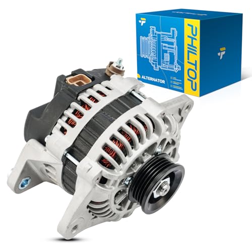 Image of PHILTOP 13948N New Alternator Fit for 2001-2005 Kia Rio,2000-2004 Spectra 1.8L,1999-2001 Sephia,80Amp Replace 138638,90241000,OK30D18300,13948,RK30D18300U,13863,13936,90241002,13948N,0K30D18300,139488