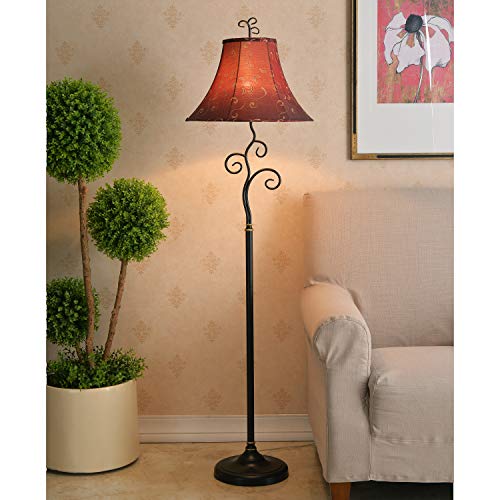 Kenroy Home 31381BRZ Richardson Floor Lamp, 61 Inch Height, 17 Inch Diameter, Bronze