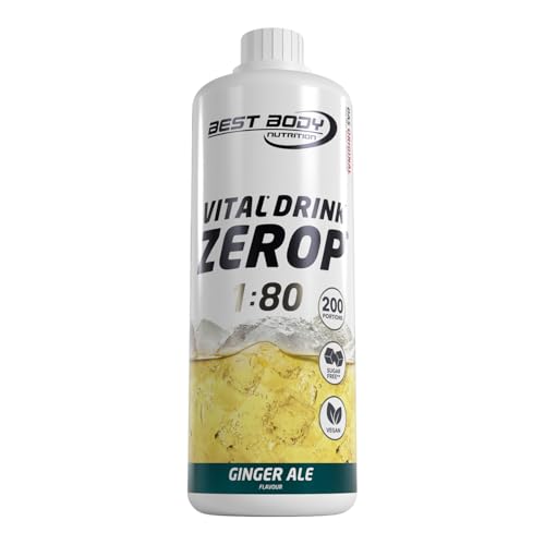 Best Body Nutrition Vital Drink Zerop (1000ml) Ginger Ale - Intra- & Post-Workout - Intra-Workout