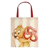PRODOTTO - Shopper di tela raffigurante Tom e Jerry