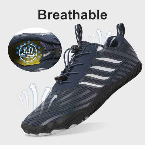 Barefoot Water Shoes for Women Men丨Unisex Pro Footwear Barefoot Shoes丨Waterproof Trail Running Healthy & Non-Slip丨Wide Toe Zero Drop Hiking3