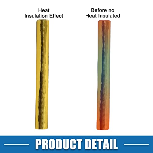 Cubierta térmica dorada X AUTOHAUX de protección aluminizada para el motor 7