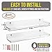 Pretty Display Acrylic Bathroom Shelves [2 Pack] Wall Mounted 15