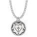 Sterling Silver Engraved Luther's Rose Lutheran Medal Pendant, 3/4 Inch