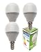 Produktbild TRANGO 3er Pack 3-Stufen dimmbare LED Leuchtmittel 5 Watt  400 Lumen E14 Globe Kugel Tropfen Energiesparlampe 3TGE14035GD 3000K warmweiß zum Austausch Glühbirnen, Glühlampen, Abstrahlwinkel 180°