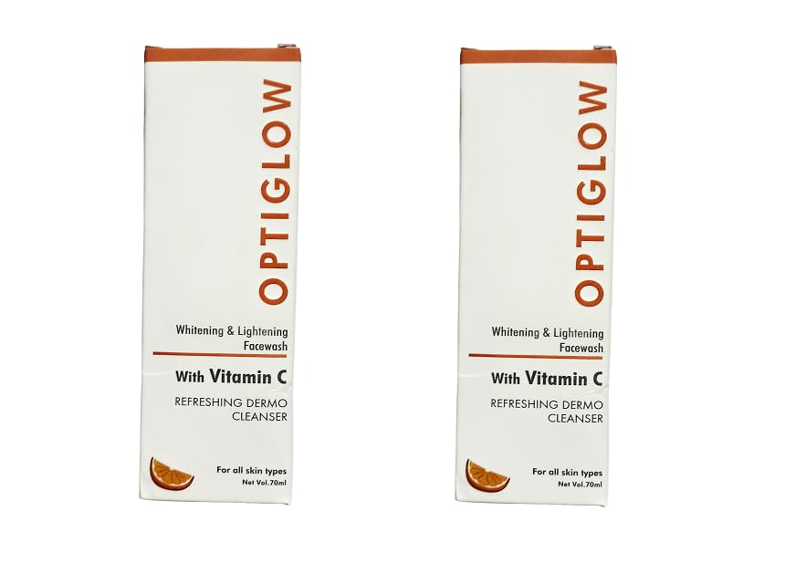 Optiglow Face Wash | Skin Whitening & Lightening 70ml | Pack of 2