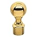 Lavi Industries 00-604/1 Polished Brass Ball Finial 1" OD