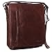 Produktbild STILORD 'Paul' Umhängetasche Herren Leder Hochformat Messenger Bag im Vintage Design Ledertasche für 13,3 Zoll MacBook iPad DIN A4 Herrentasche Echtleder, Farbe:schokoladen - braun