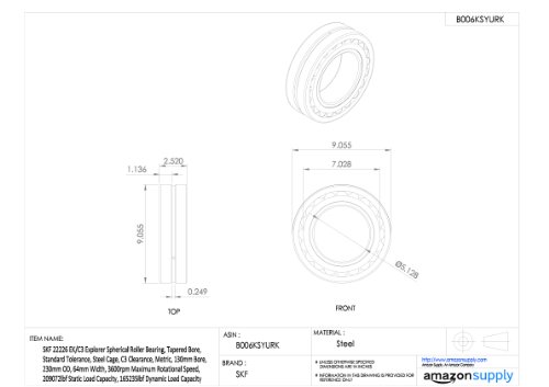 Skf 10092677 22213 Ek/C3 Explorer Spherical Roller Bearing thumb #1