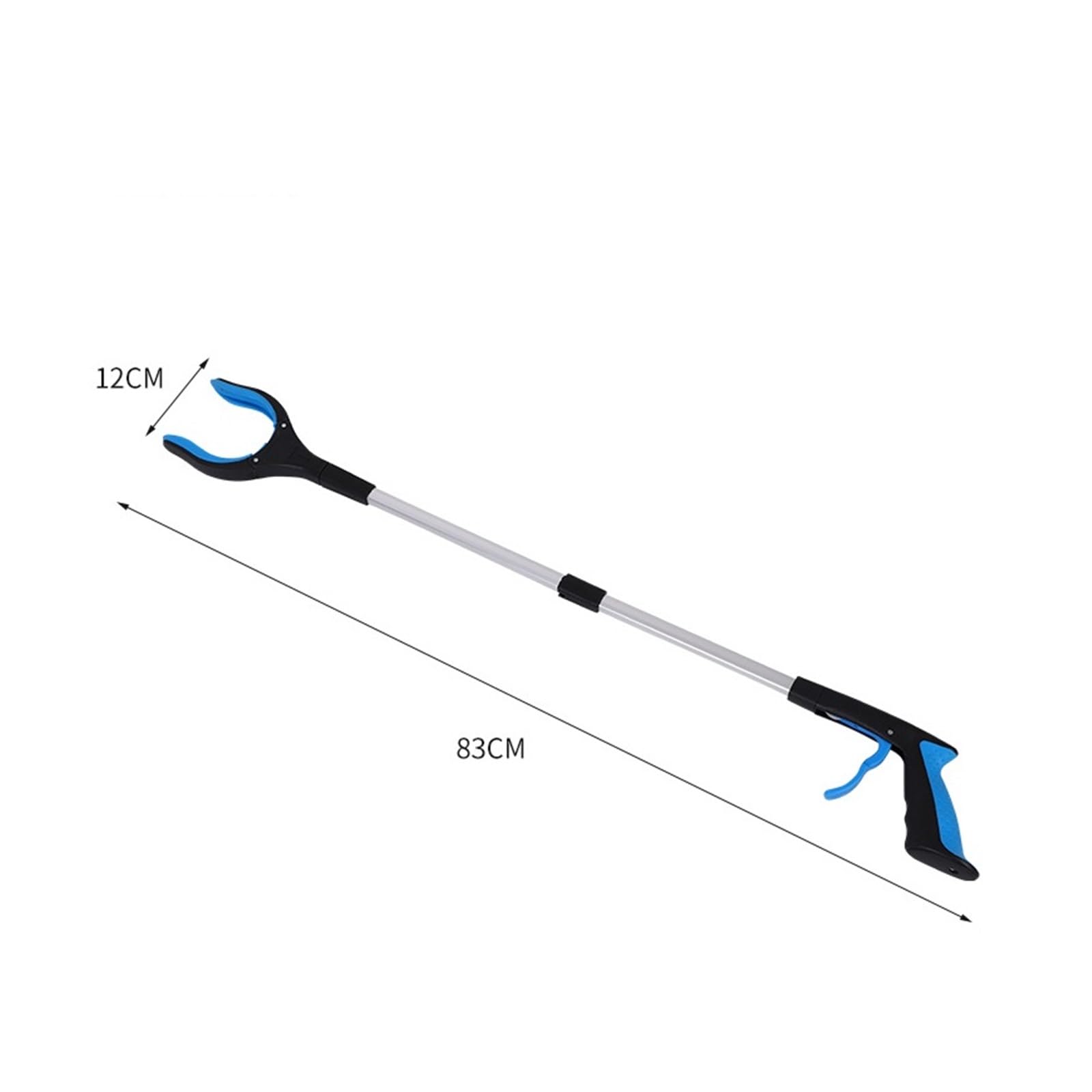 Pinza Raccogli Oggetti Resistente Strumento di Presa Reacher Raccolta Pinza Pieghevole Raccoglitrice Rifiuti Raccoglitori Pinza Antiscivolo(Blue)