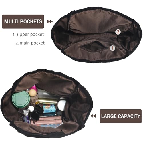 Image of Canvas Tote Bag for Women Large Hobo Shoulder Bag for Work Travel Casual Message Bag Tote Purse handbags