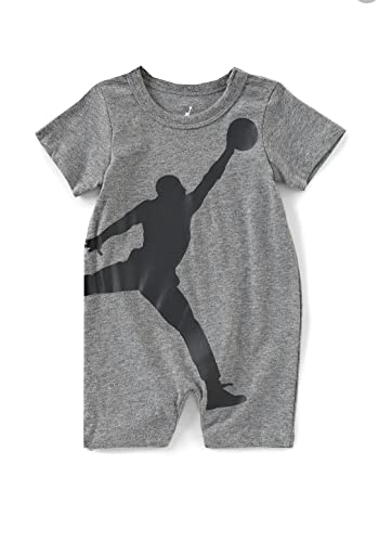 Nike Air Jordan Baby Boys Romper - Carbon Heather (3 Months)