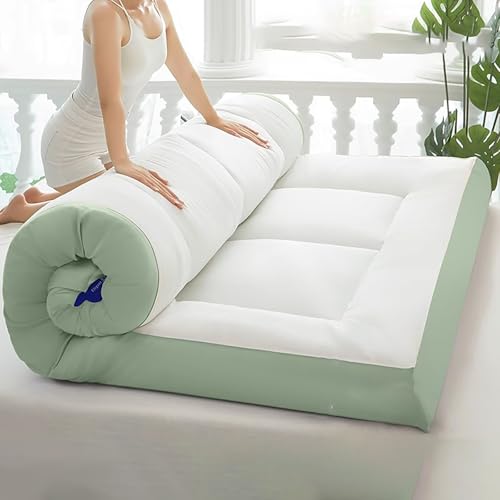 Colchón plegable para suelo, tapete de dormir portátil para estudiantes, dormitorios e invitados, diseño que ahorra espacio con soporte cómodo para acampar y uso doméstico