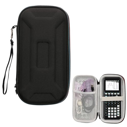 kwmobile Taschenrechner Case kompatibel mit Texas Instruments TI-84 Plus CE Hülle - Eva Schutzhülle für Grafikrechner mit Tasche - Calculator Cover - Schwarz