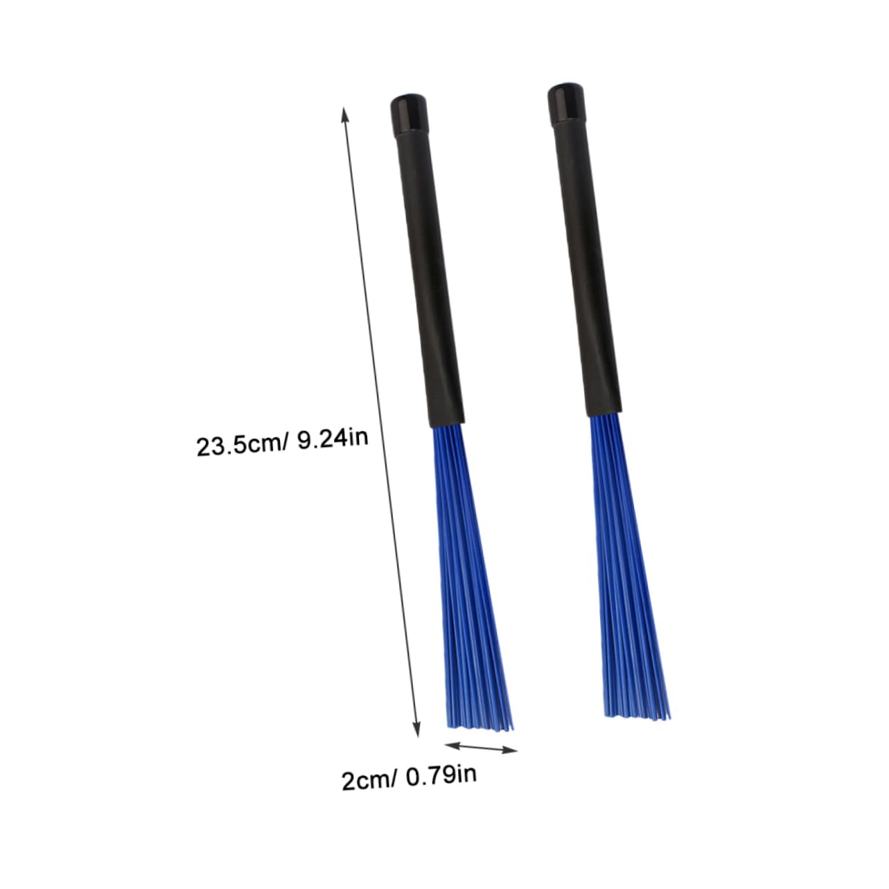 ifundom 2pcs Drum Brush Set Nylon Wire Brush Sticks for Jazz Drum Set Percussion Accessories