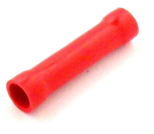 100x Wire Cable Joiner Butt Connector Terminals Electrical Crimp - Red - FREE FIRST CLASS UK POSTAGE!