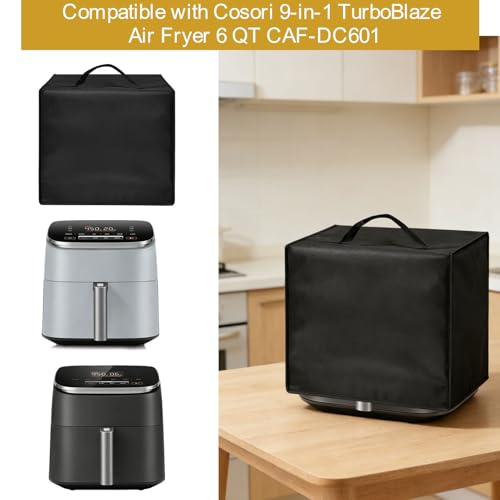 Image of Air Fryer Cover Dust Cover for COSORI 9-in-1 TurboBlaze Air Fryer 6 Qt 13 inch* 10.62 inch*11.80 inch Heavy Duty Heat-Resistant Waterproof Dust-proof Kitchen Appliance Covers